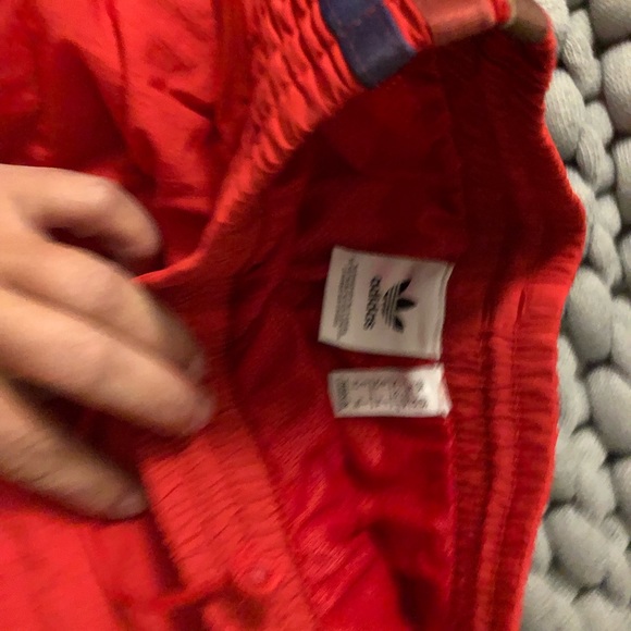 Red Adidas swish pants! Vintage style, never been worn, super cute and trendy! - Picture 6 of 14
